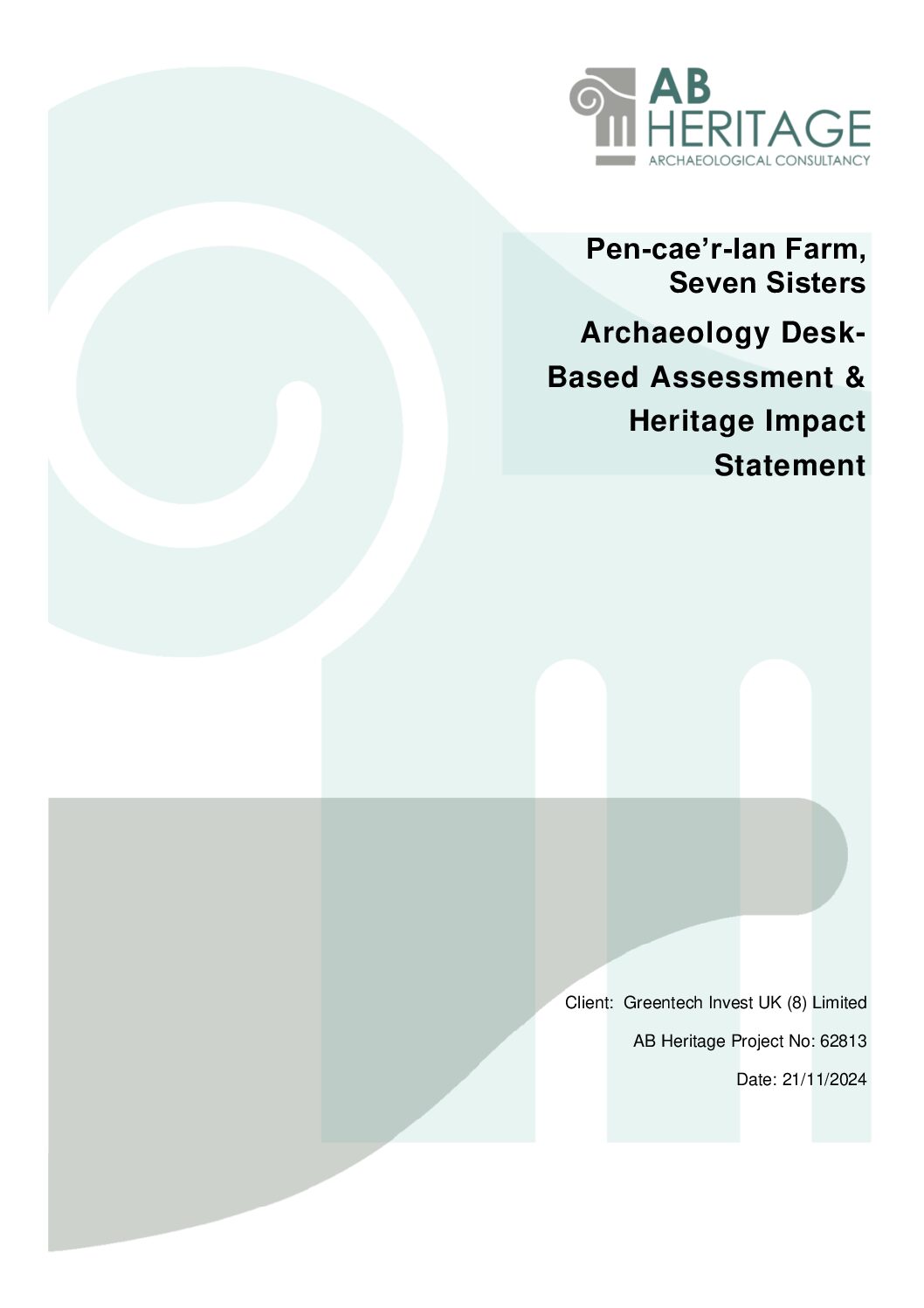 Archaeology Desk Based Assessment and Heritage Impact Statement