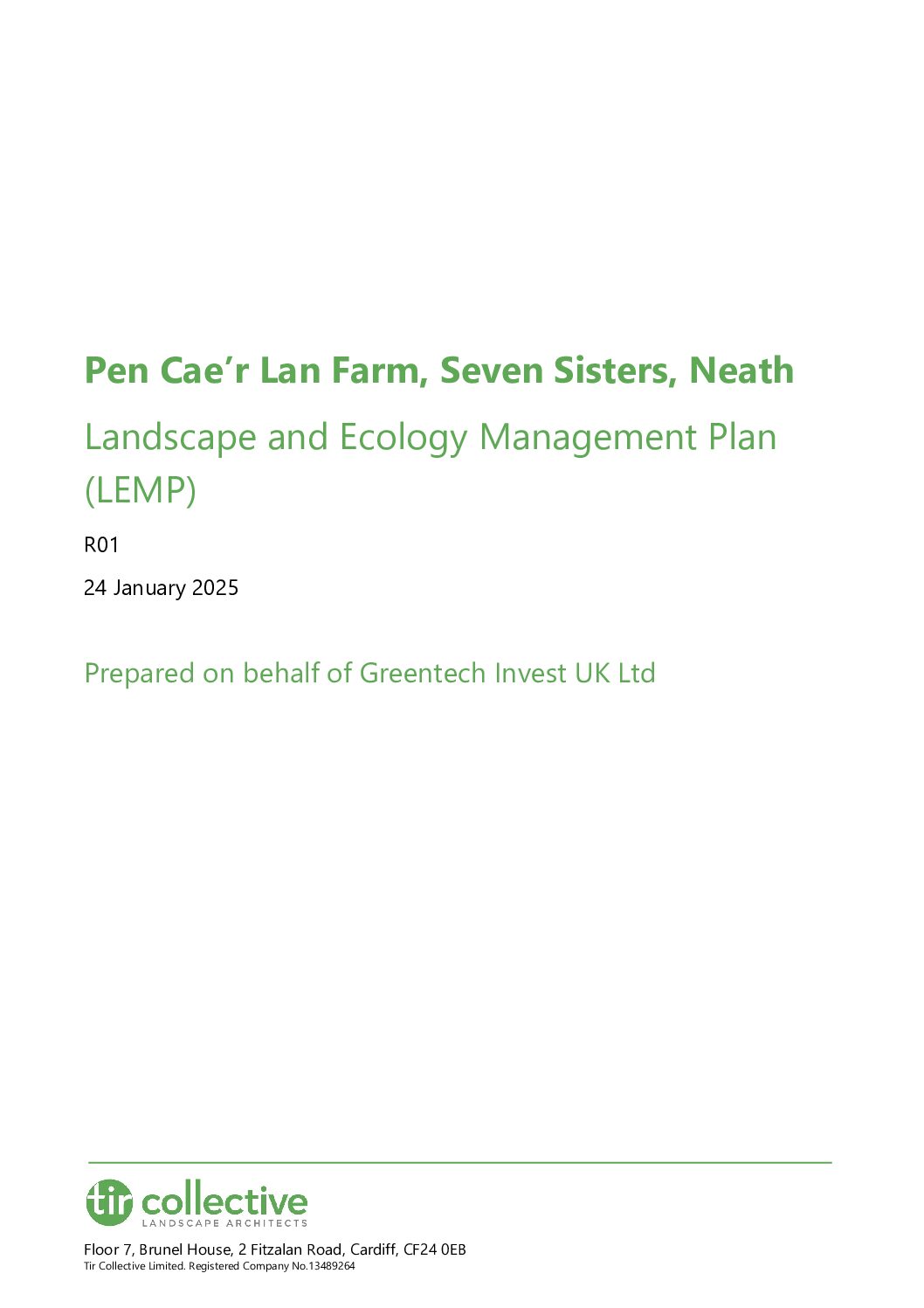 Landscape and Ecological Management Plan